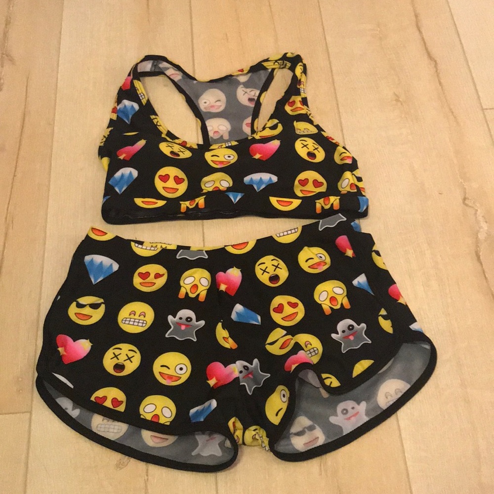 Emoji Pattern Bikini